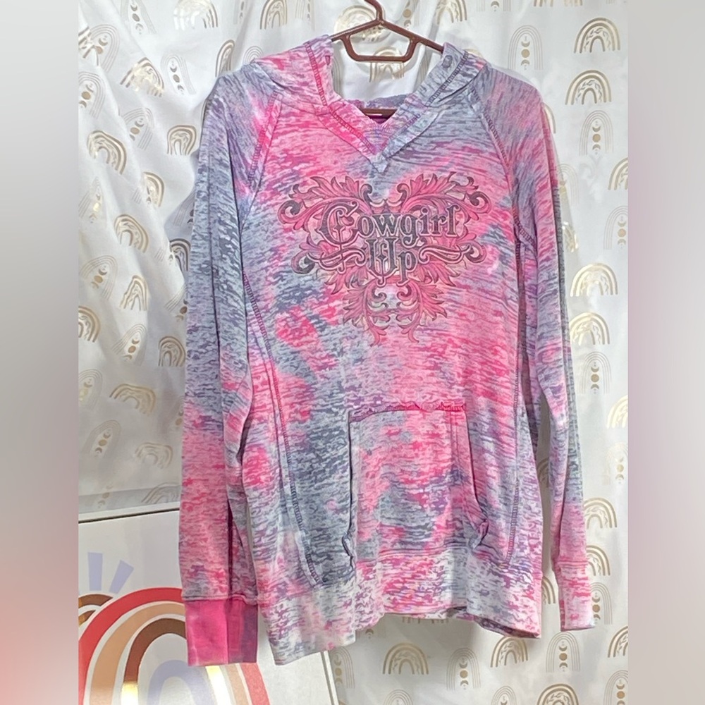 MV Sport Pink and Purple Knit Sweater